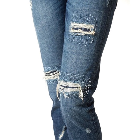 Miss Me Vintage Eagle Embroidered Boyfriend Jeans - Picture 3 of 12